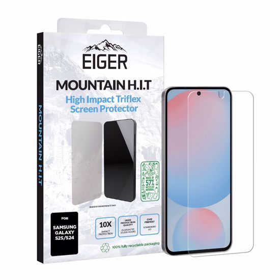 Picture of Eiger Eiger Mountain H.I.T Screen Protector GRS 1 Pack for Samsung S25/ S24